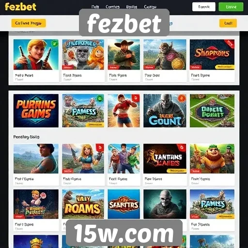 Comparativo de jogos disponíveis no fezbet